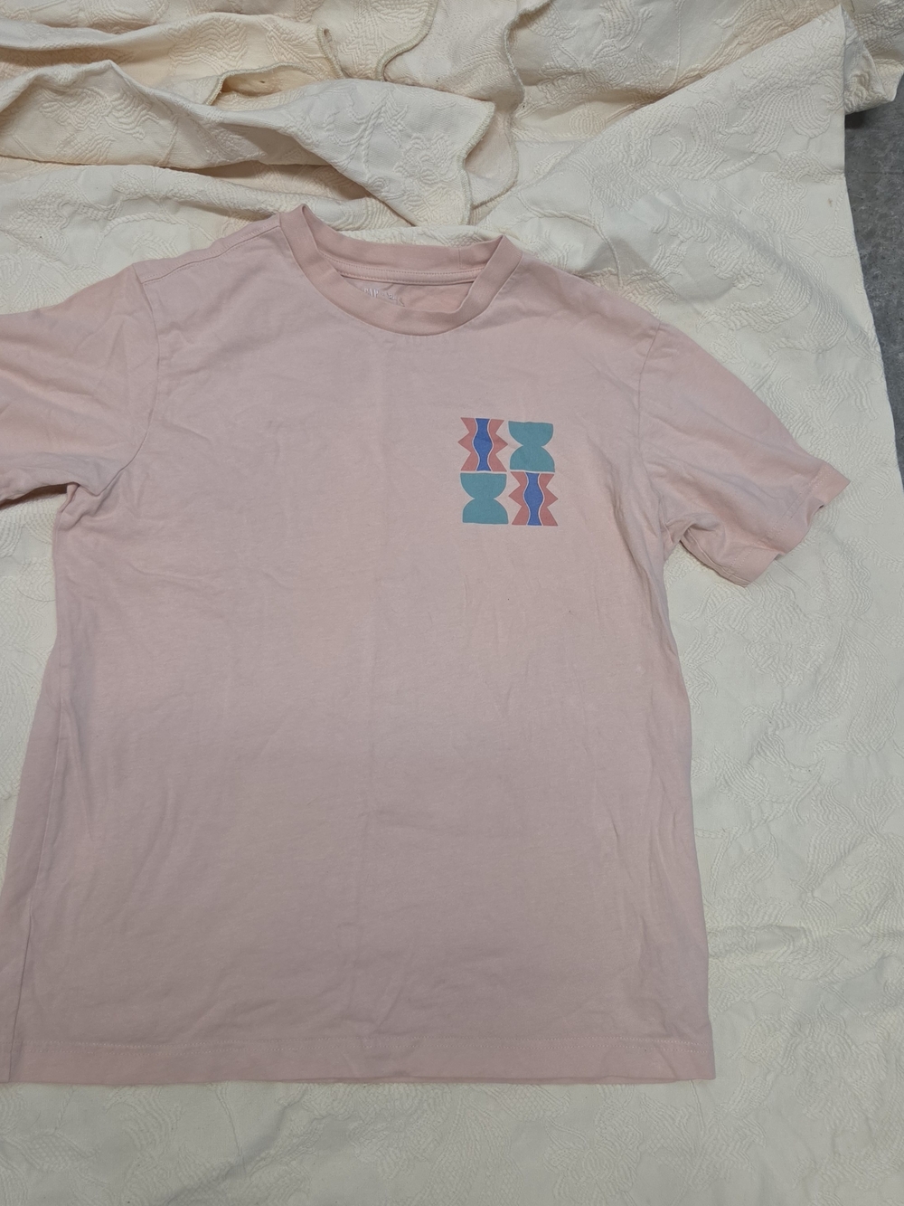 Gap x Bailey Elder Organic Cotton Graphic Tee Pink XS